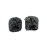 Maxbell Microphone Windscreen Microphone Wind Shield for Interview Stage Performance Black White 1 Pair