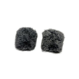 Maxbell Microphone Windscreen Microphone Wind Shield for Interview Stage Performance Black White 1 Pair