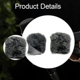 Maxbell Microphone Windscreen Microphone Wind Shield for Interview Stage Performance Black White 1 Pair