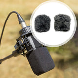 Maxbell Microphone Windscreen Microphone Wind Shield for Interview Stage Performance Black White 1 Pair
