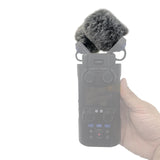 Maxbell Microphone Windscreen Microphone Wind Shield for Interview Stage Performance Black White 1 Pair