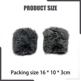 Maxbell Microphone Windscreen Microphone Wind Shield for Interview Stage Performance Black White 1 Pair