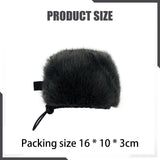 Maxbell Microphone Windscreen Microphone Wind Shield for Interview Stage Performance Dark Gray 1pcs