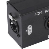 Maxbell 4 Channel 3 Pin Multi Network Cable Breakout Sturdy Portable for Home Studio