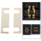 Maxbell 2x Speaker Wire Lugs Connections for Subwoofer Box Terminal Cup