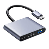 Maxbell USB C Adapter with 4K HDMI 100W Power Delivery USB C Hub for Phone Laptop PC