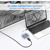 Maxbell USB C Adapter with 4K HDMI 100W Power Delivery USB C Hub for Phone Laptop PC
