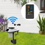 Maxbell Portable Weather Station Indoor Outdoor Rainfall Cordless Weather Conditions
