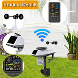 Maxbell Portable Weather Station Indoor Outdoor Rainfall Cordless Weather Conditions