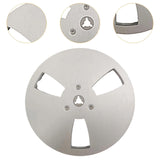 Maxbell 1/4 7 inch Empty Reel Portable Accessories for Reel to Reel Tape Takeup Reel Sliver