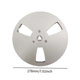 Maxbell 1/4 7 inch Empty Reel Portable Accessories for Reel to Reel Tape Takeup Reel Sliver