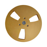 Maxbell 1/4 7 inch Empty Reel Portable Accessories for Reel to Reel Tape Takeup Reel Gold