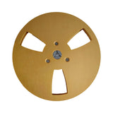 Maxbell 1/4 7 inch Empty Reel Portable Accessories for Reel to Reel Tape Takeup Reel Gold