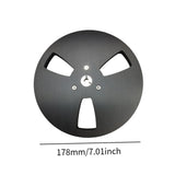Maxbell 1/4 7 inch Empty Reel Portable Accessories for Reel to Reel Tape Takeup Reel Black