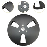 Maxbell 1/4 7 inch Empty Reel Portable Accessories for Reel to Reel Tape Takeup Reel Black