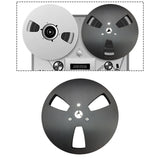 Maxbell 1/4 7 inch Empty Reel Portable Accessories for Reel to Reel Tape Takeup Reel Black