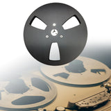 Maxbell 1/4 7 inch Empty Reel Portable Accessories for Reel to Reel Tape Takeup Reel Black