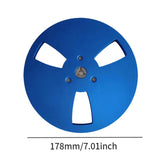 Maxbell 1/4 7 inch Empty Reel Portable Accessories for Reel to Reel Tape Takeup Reel Blue