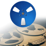 Maxbell 1/4 7 inch Empty Reel Portable Accessories for Reel to Reel Tape Takeup Reel Blue