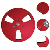Maxbell 1/4 7 inch Empty Reel Portable Accessories for Reel to Reel Tape Takeup Reel Red