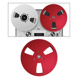 Maxbell 1/4 7 inch Empty Reel Portable Accessories for Reel to Reel Tape Takeup Reel Red