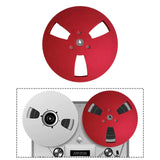 Maxbell 1/4 7 inch Empty Reel Portable Accessories for Reel to Reel Tape Takeup Reel Red