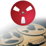 Maxbell 1/4 7 inch Empty Reel Portable Accessories for Reel to Reel Tape Takeup Reel Red