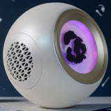 Maxbell Magnetic Fluid Ferrofluid Speaker with Music Rhythm for Office Bedside Party White