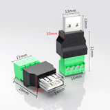 USB 2.0 Connector Terminal Cable Extension Adapter for U Disk Printer Male