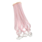 Maxbell Fashion 25cm DIY Doll Wigs Long Curly Wavy High Temperature Wire Handmade Light Pink - Aladdin Shoppers