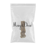 Maxbell Fashion 25cm DIY Doll Wigs Long Curly Wavy High Temperature Wire Handmade Chestnut - Aladdin Shoppers