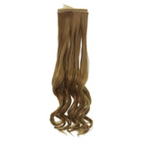 Maxbell Fashion 25cm DIY Doll Wigs Long Curly Wavy High Temperature Wire Handmade Chestnut - Aladdin Shoppers