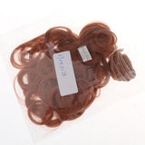 Maxbell Fashion Multicolor 15cm Rinka DIY Doll Wigs Curly Wavy Hairpieces Red Brown - Aladdin Shoppers