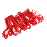Maxbell Fashion 15cm Rinka Multicolor Doll Wigs Curly Wavy Hairpiece Dark Red - Aladdin Shoppers