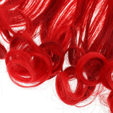 Maxbell Fashion 15cm Rinka Multicolor Doll Wigs Curly Wavy Hairpiece Dark Red - Aladdin Shoppers