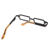 Maxbell 1/4 BJD Dolls Copper Square Lensless Glasses Eyewear for MSD LUTS DOD black - Aladdin Shoppers