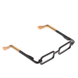 Maxbell 1/4 BJD Dolls Copper Square Lensless Glasses Eyewear for MSD LUTS DOD black - Aladdin Shoppers