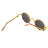 Maxbell Copper Round Frame Glasses for 1/6 Blythe 9cm Salon Doll yellow - Aladdin Shoppers