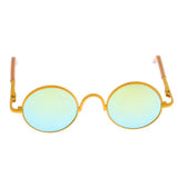 Maxbell Copper Round Frame Glasses for 1/6 Blythe 9cm Salon Doll yellow - Aladdin Shoppers