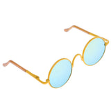 Maxbell Copper Round Frame Glasses for 1/6 Blythe 9cm Salon Doll yellow - Aladdin Shoppers