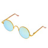 Maxbell Copper Round Frame Glasses for 1/6 Blythe 9cm Salon Doll yellow - Aladdin Shoppers