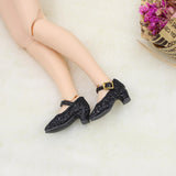 Maxbell Glittery Buckle Starp Shoes High Heel for 12'' Blythe Dolls Clothes Black - Aladdin Shoppers