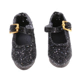 Maxbell Glittery Buckle Starp Shoes High Heel for 12'' Blythe Dolls Clothes Black - Aladdin Shoppers