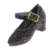 Maxbell Glittery Buckle Starp Shoes High Heel for 12'' Blythe Dolls Clothes Black - Aladdin Shoppers