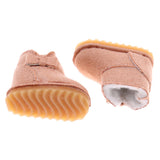 8xFashion Bowknot Snow Boots Shoes for 12'' Blythe Dolls Clothes Light Brown
