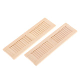 Maxbell 8 Pieces 1/12 Dollhouse Furniture Wooden Shutters DIY Window Accessory