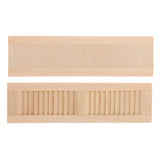 Maxbell 8 Pieces 1/12 Dollhouse Furniture Wooden Shutters DIY Window Accessory