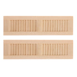 Maxbell 8 Pieces 1/12 Dollhouse Furniture Wooden Shutters DIY Window Accessory