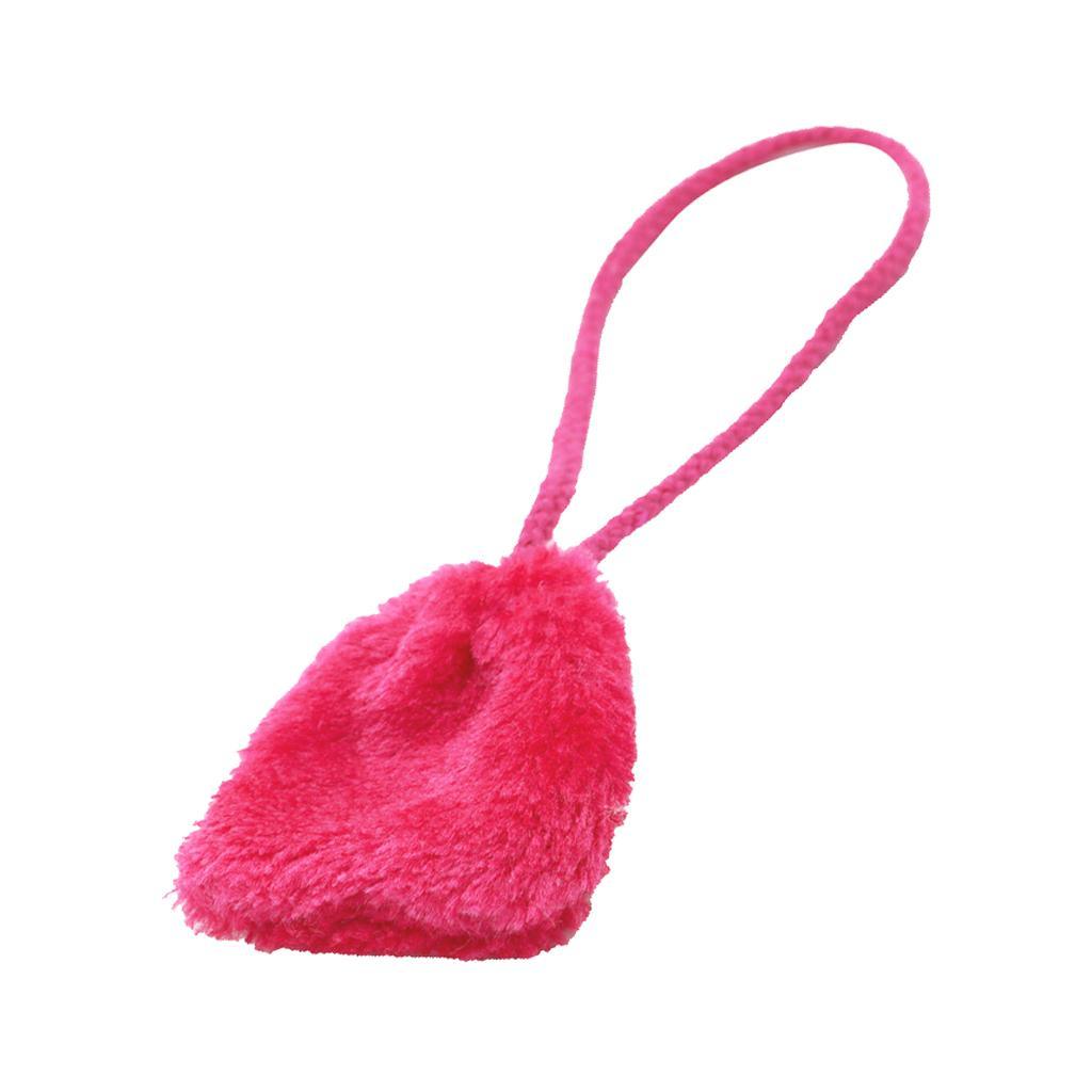 Maxbell Maxbell Plush Bag for Doll of 18 Inch Doll Accessories rose red