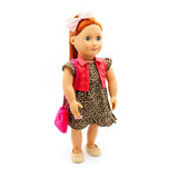 Maxbell Plush Bag for Doll of 18 Inch Doll Accessories rose red - Aladdin Shoppers